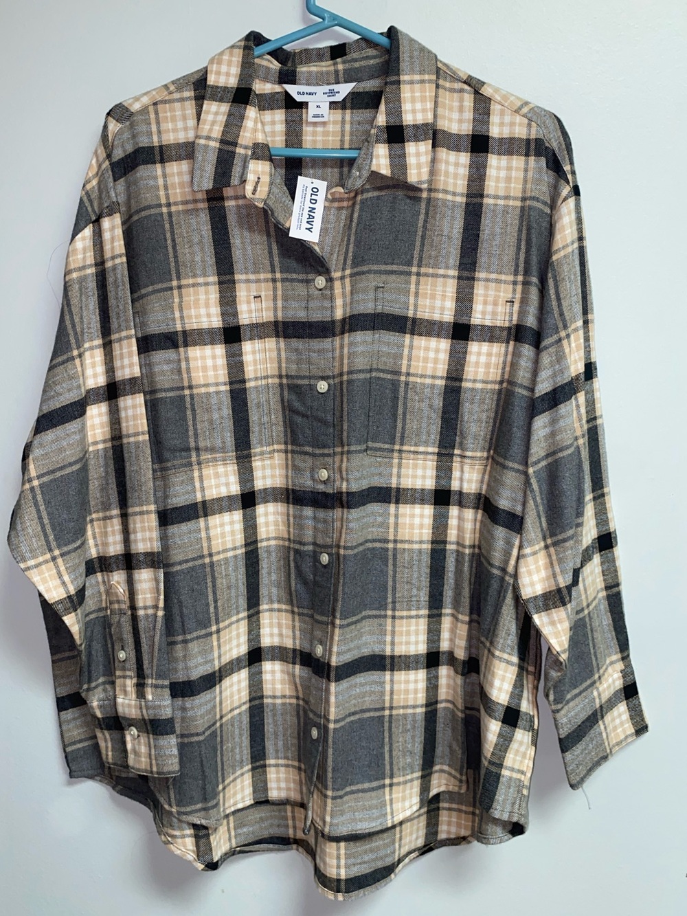 NWT OLD NAVY FLANNEL SHIRT - XL